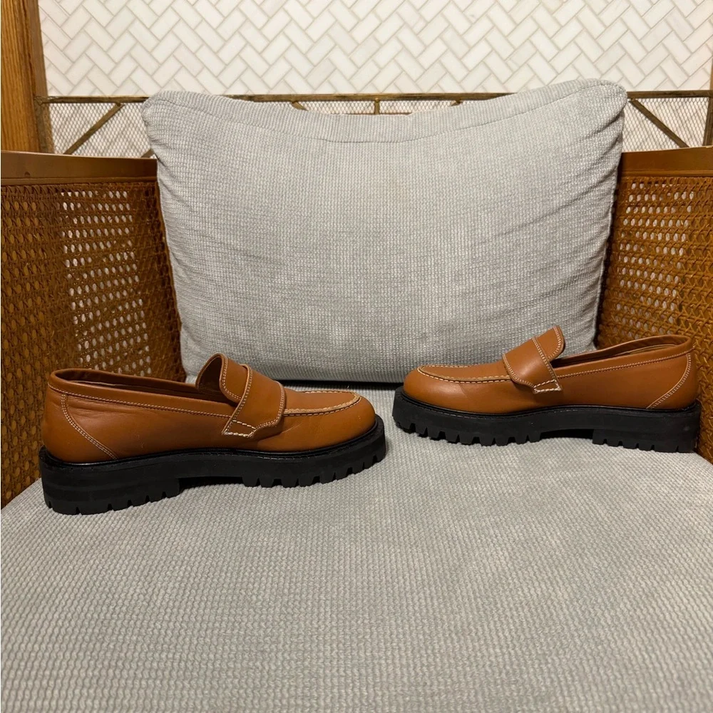 ATP Atelier Arechi Platform Brown Brandy Italian Leather Loafer